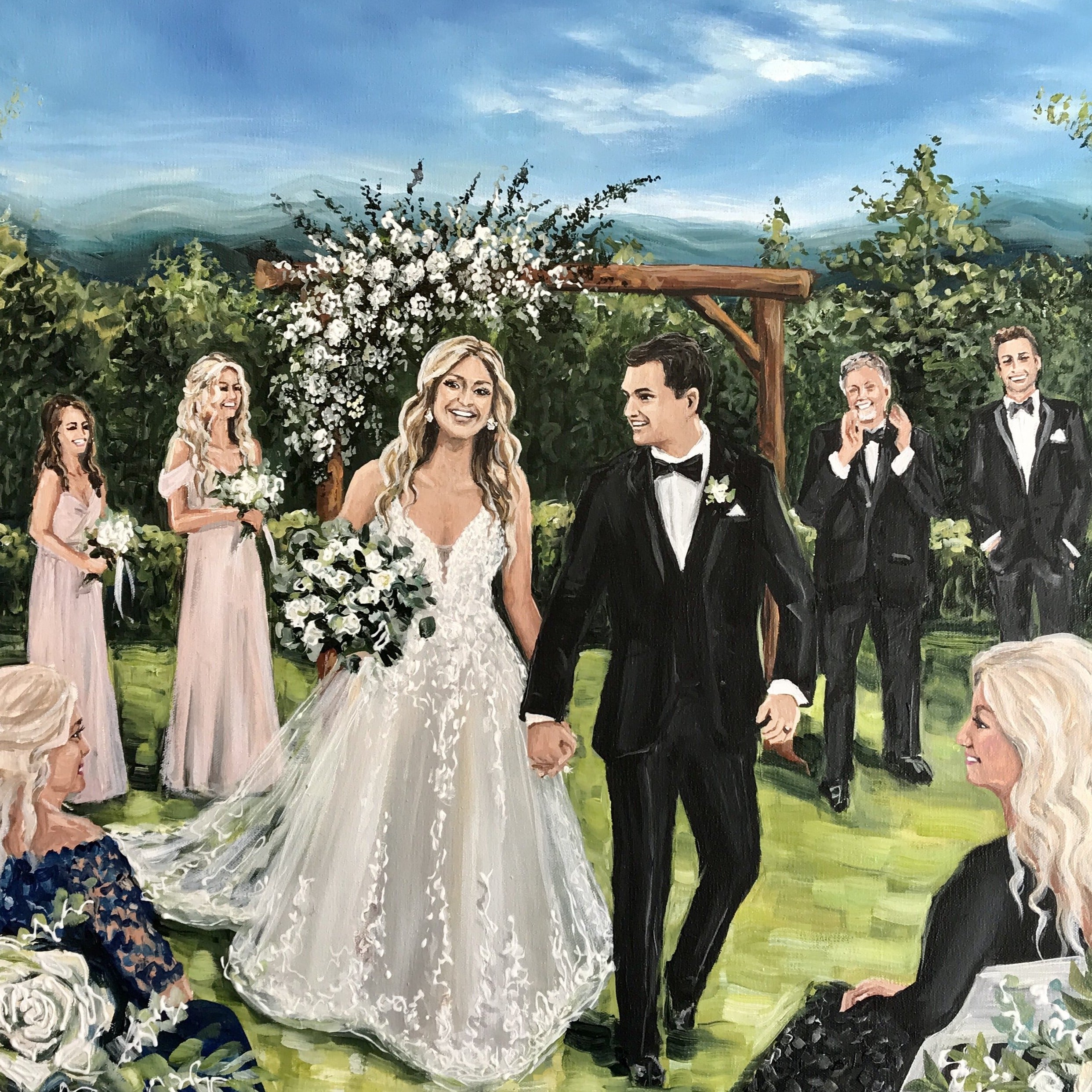 LIVE Custom Wedding Painting