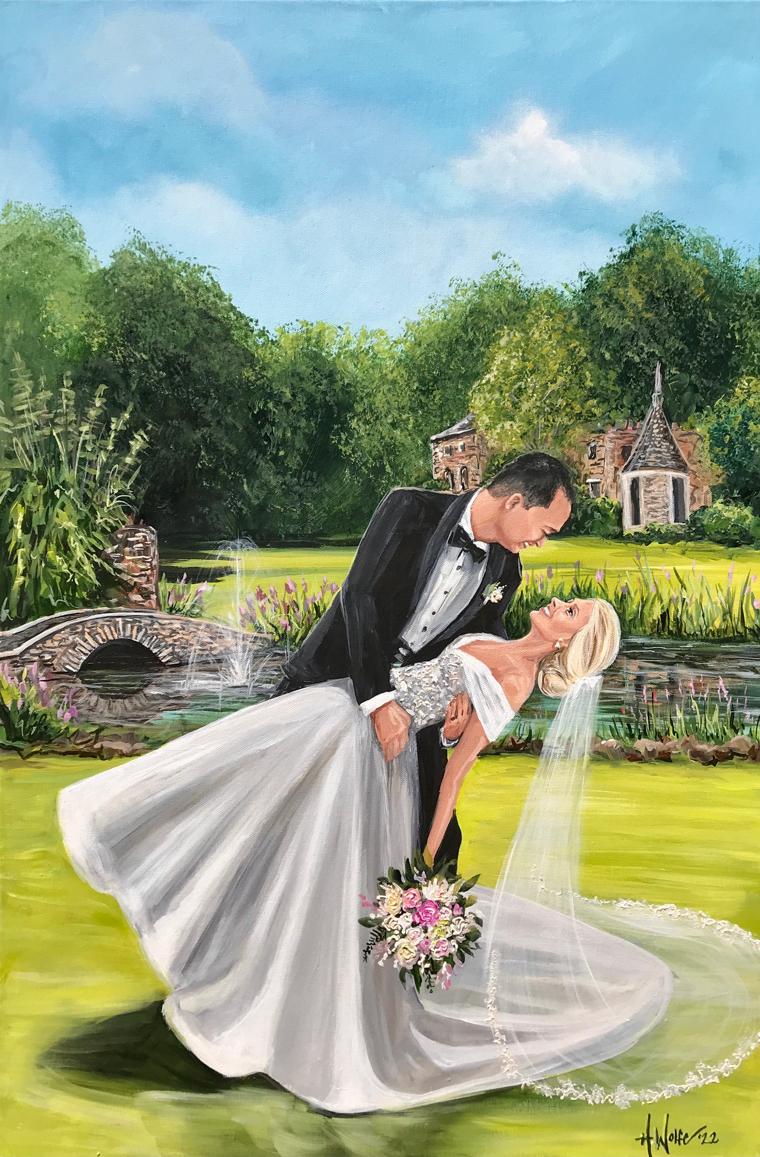 Winston-Salem NC Live Wedding Painter 2022