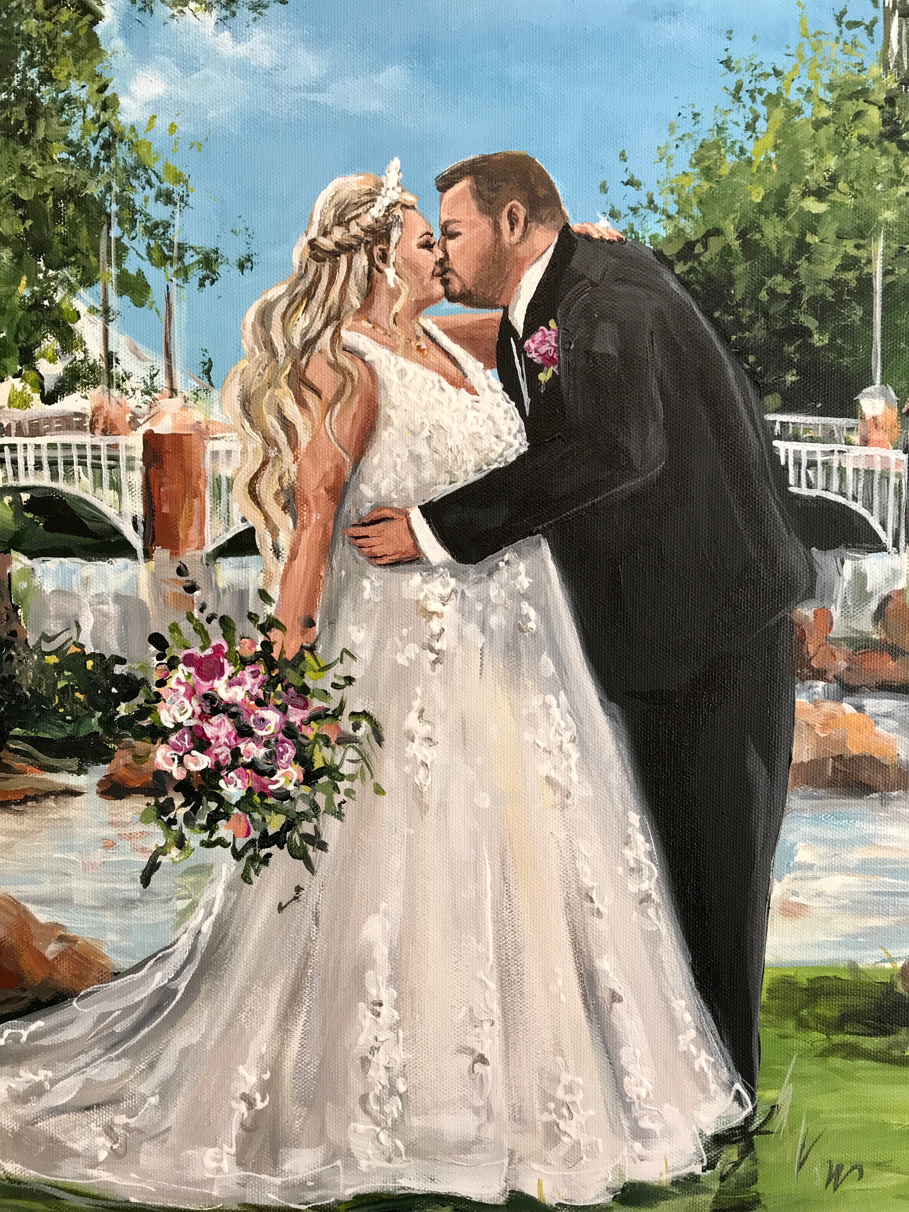 Iconic Knoxville Sunsphere Wedding Painting 2021