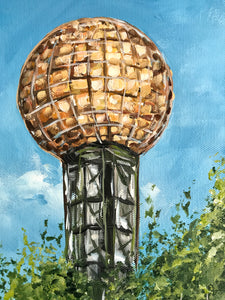 Iconic Knoxville Sunsphere Wedding Painting 2021