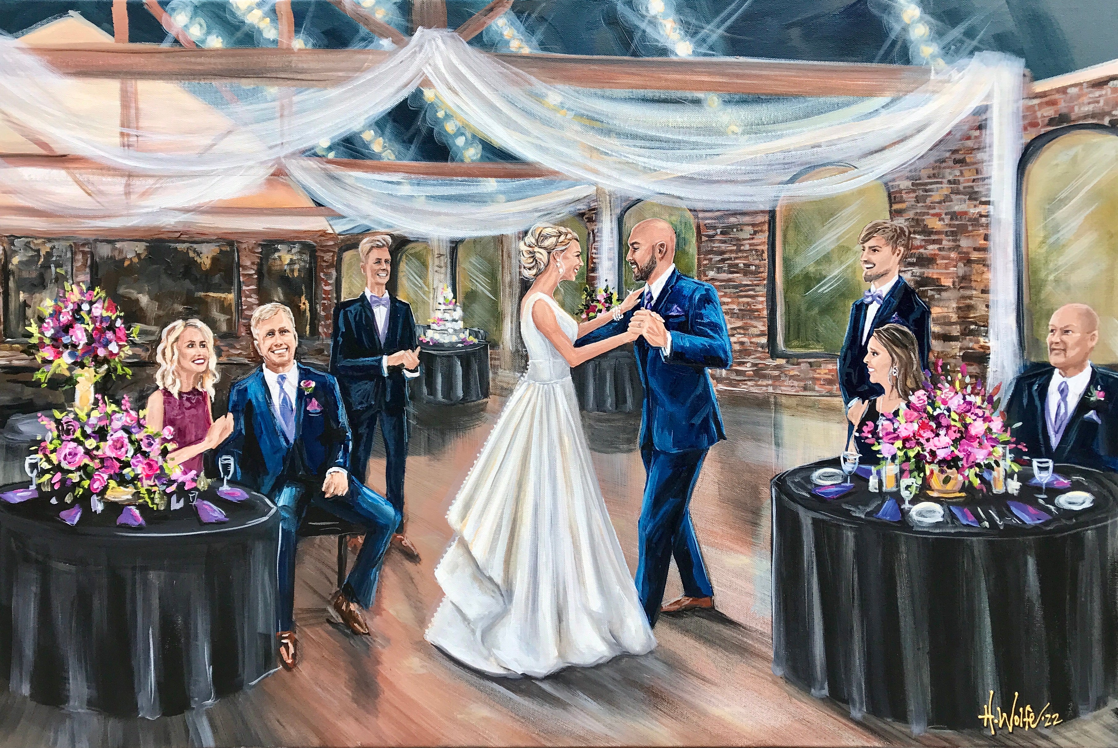 Foundry on Worlds Fair Park Live Wedding Painter 2022
