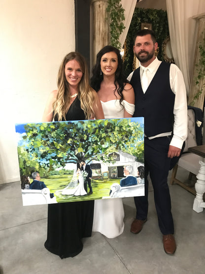 Artist Paints Live at Wedding - Maypop Fields