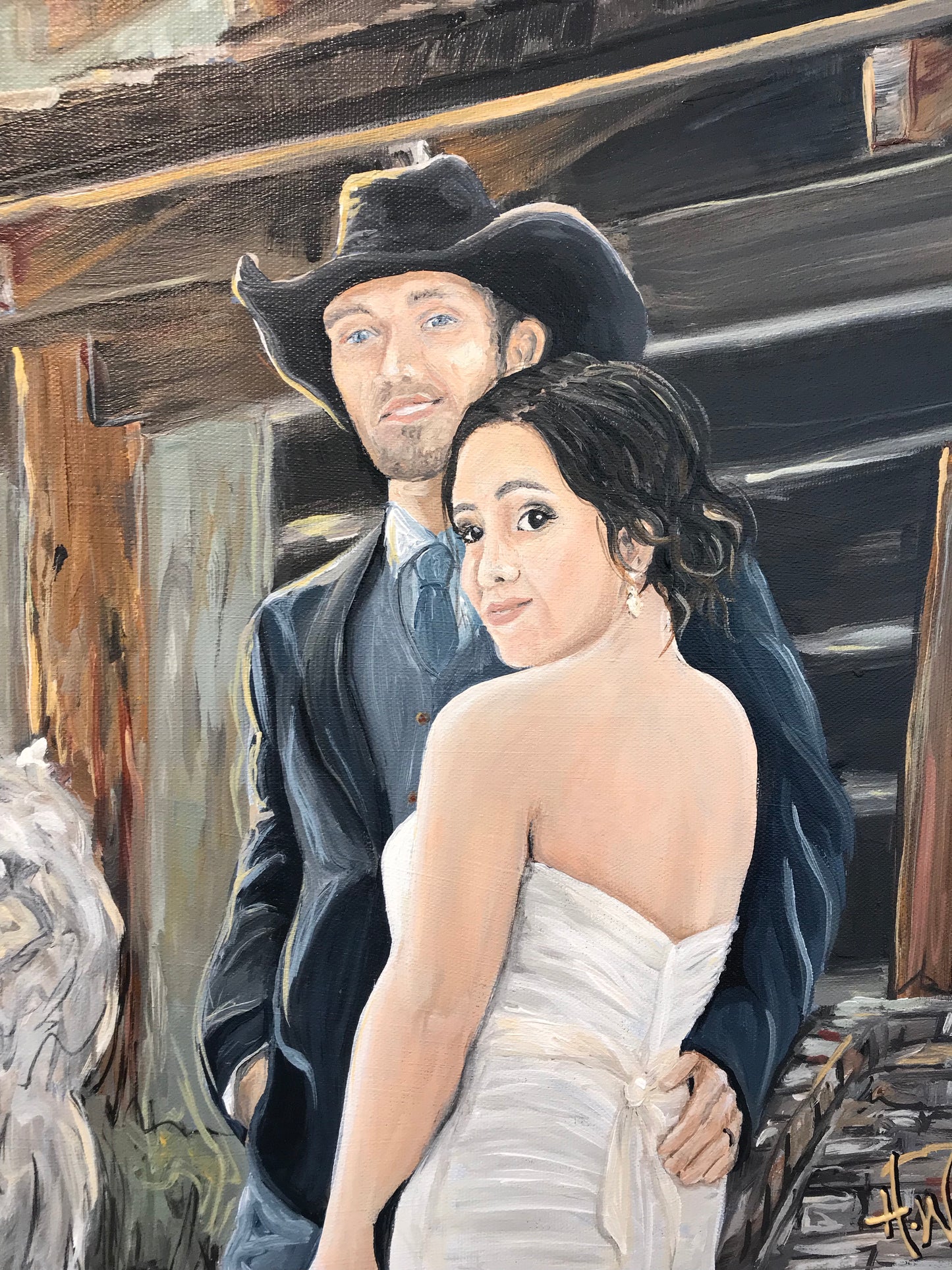Painting from Wedding Photo Feb. 2019