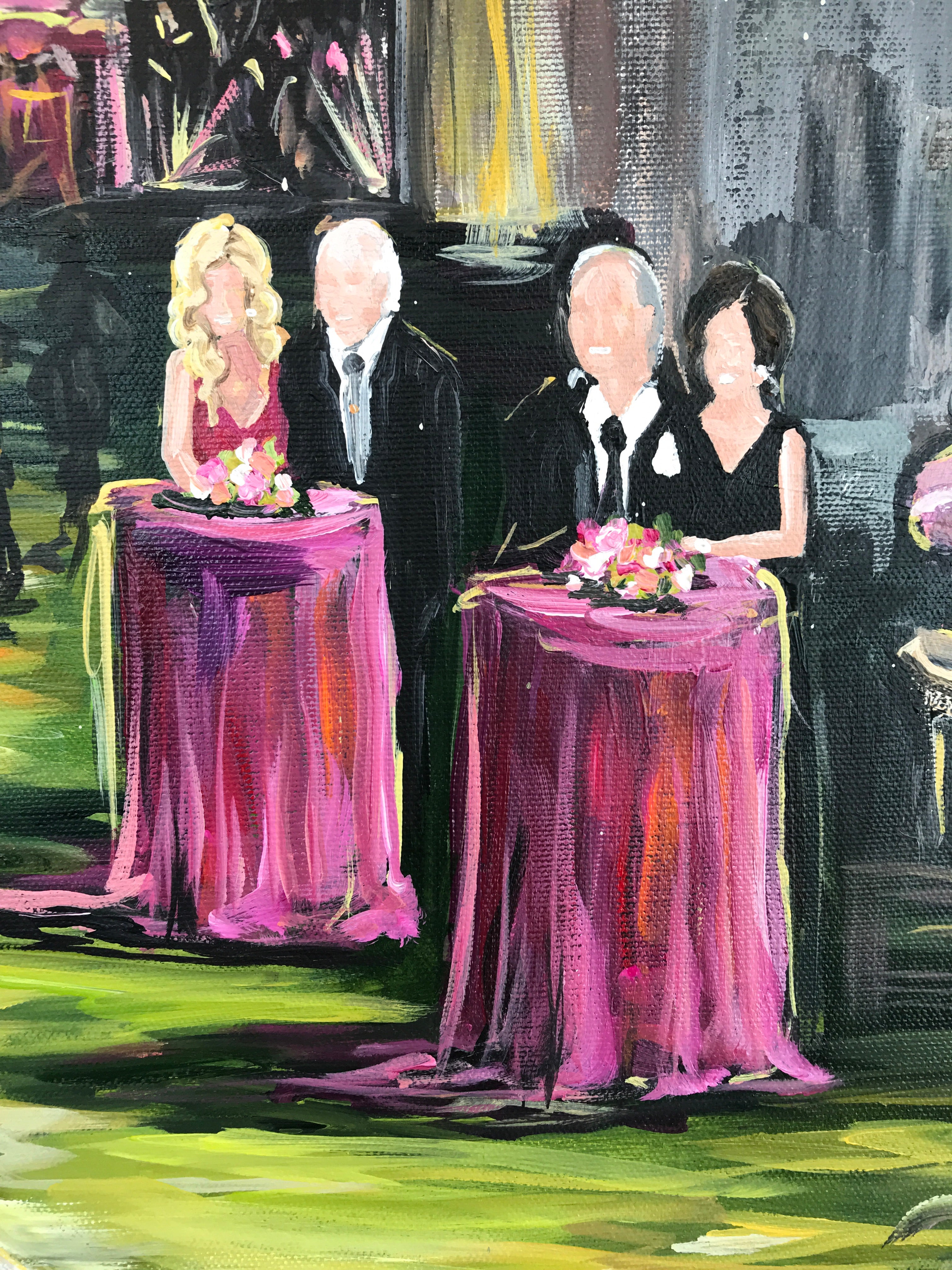 Live Wedding Painter - Quarry Venue