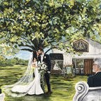 Artist Paints Live at Wedding - Maypop Fields