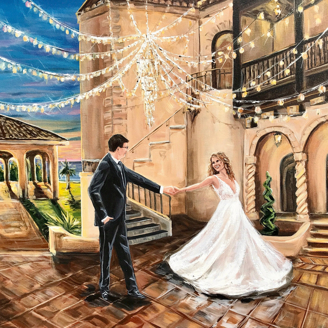 Sarasota Florida Live Wedding Painter 2022