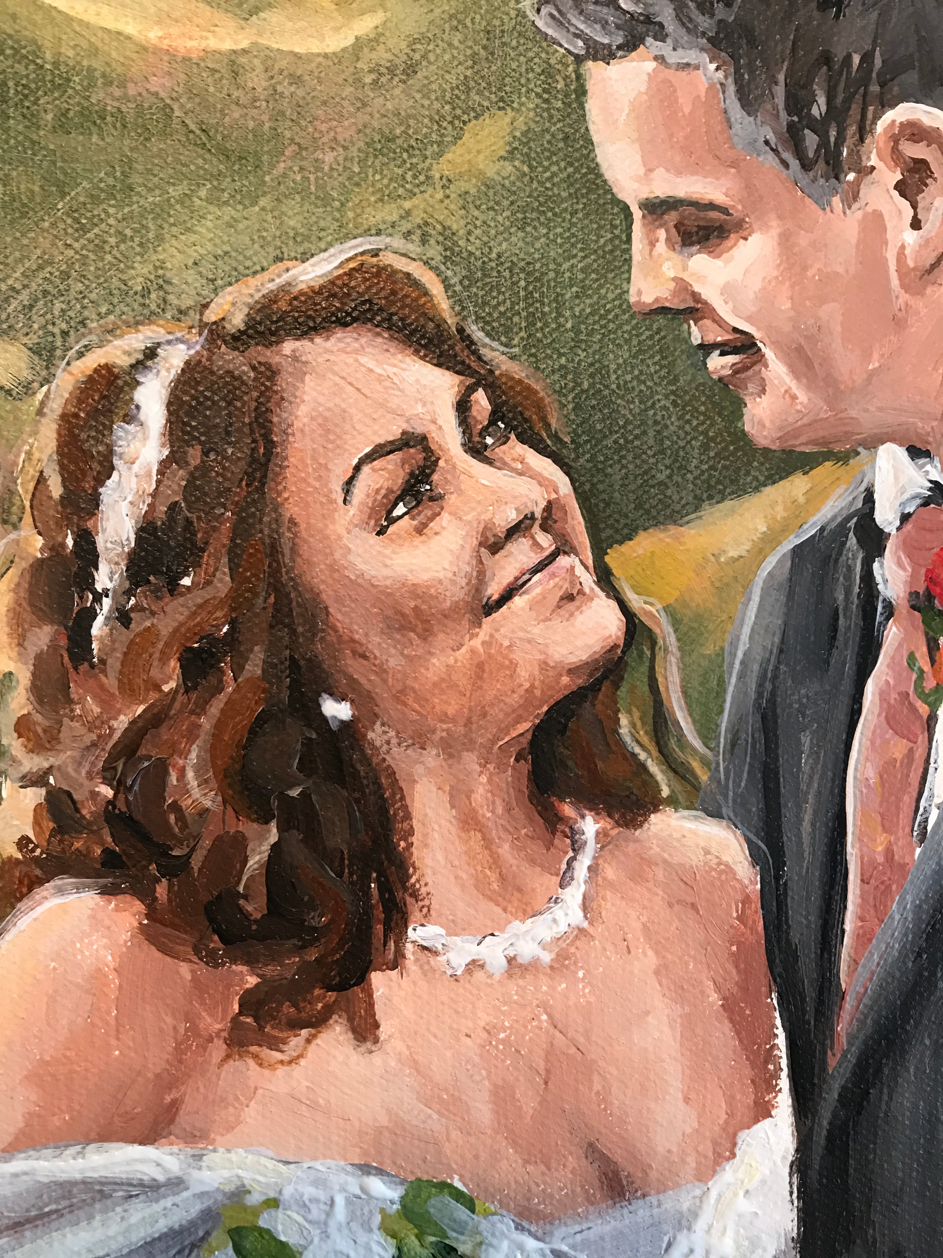 From Photo Custom Wedding Painting
