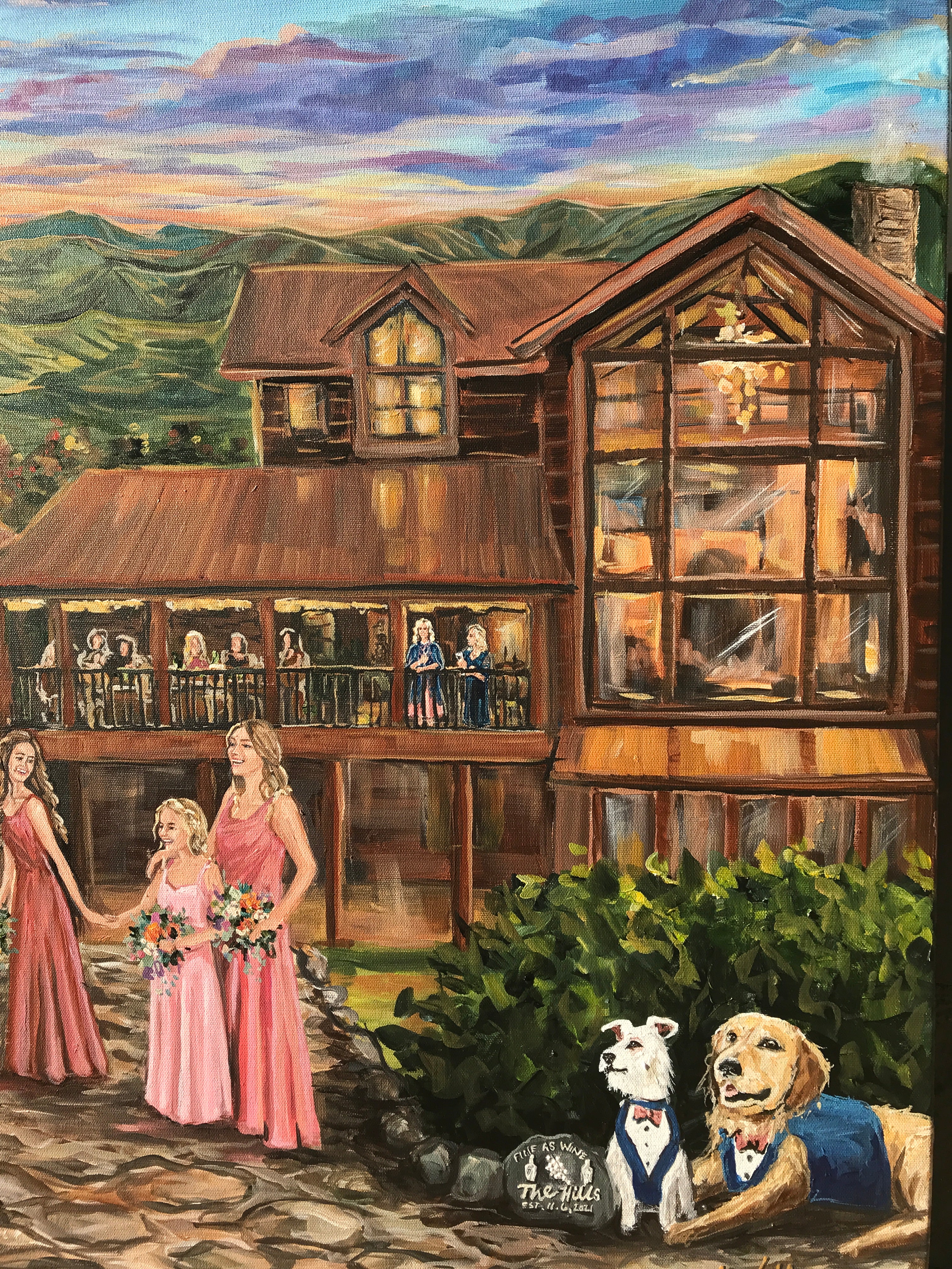 Smoky Mountain Wedding Painter