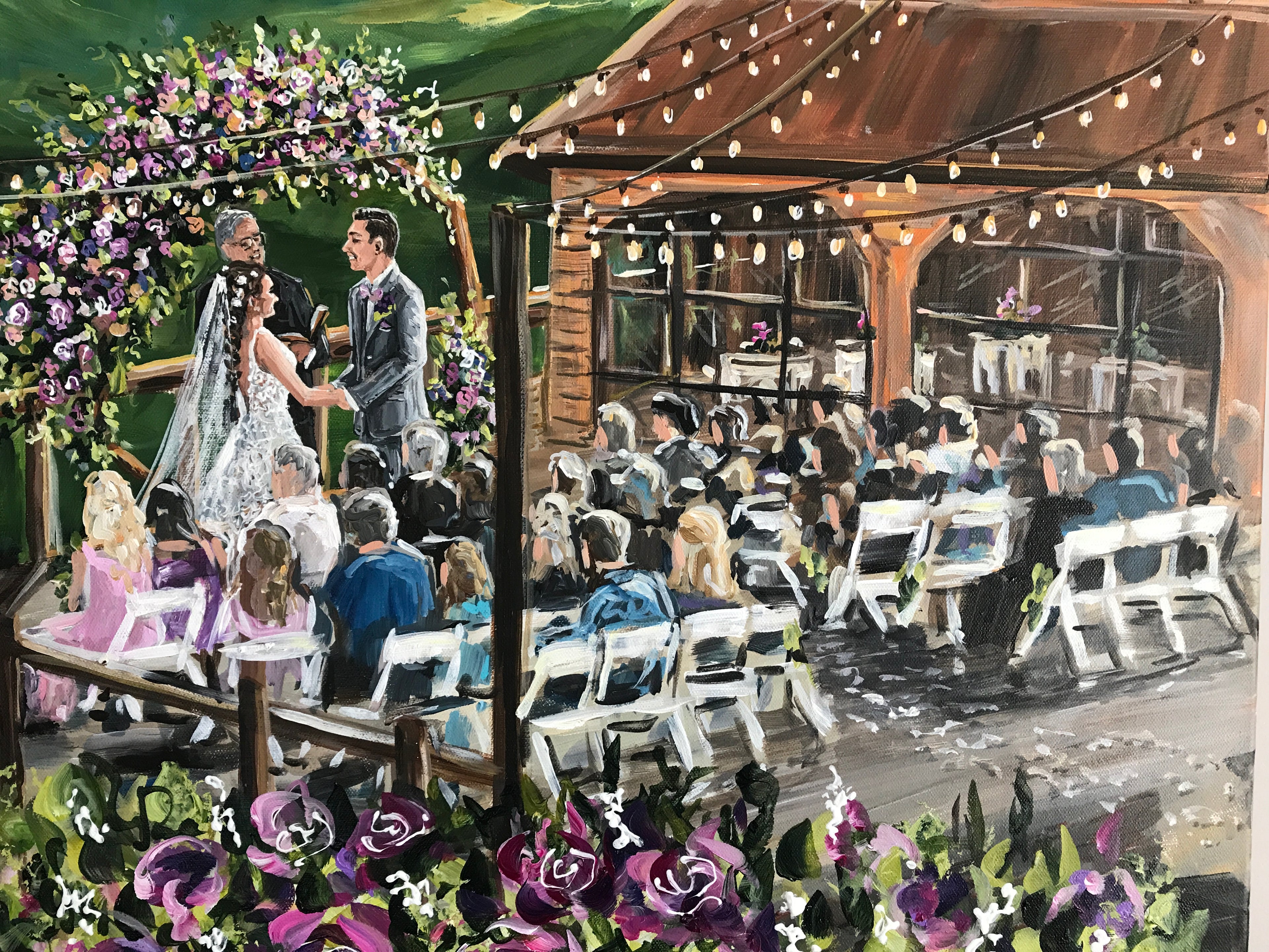 The Magnolia Venue LIVE Wedding Painter
