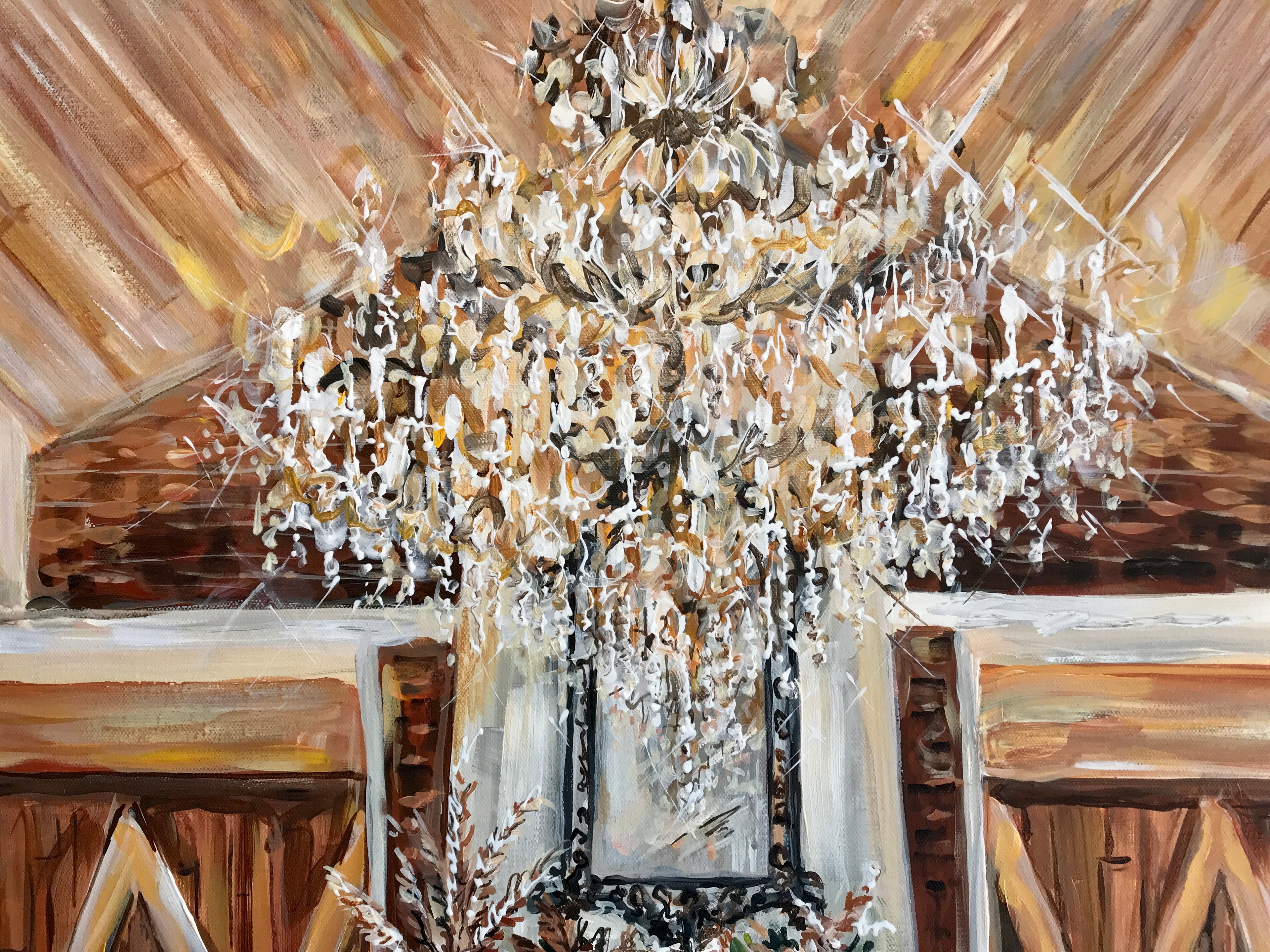 Hand Painted Wedding Cermony