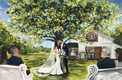 Artist Paints Live at Wedding - Maypop Fields