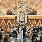 Hand Painted Wedding Cermony