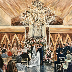 Hand Painted Wedding Cermony