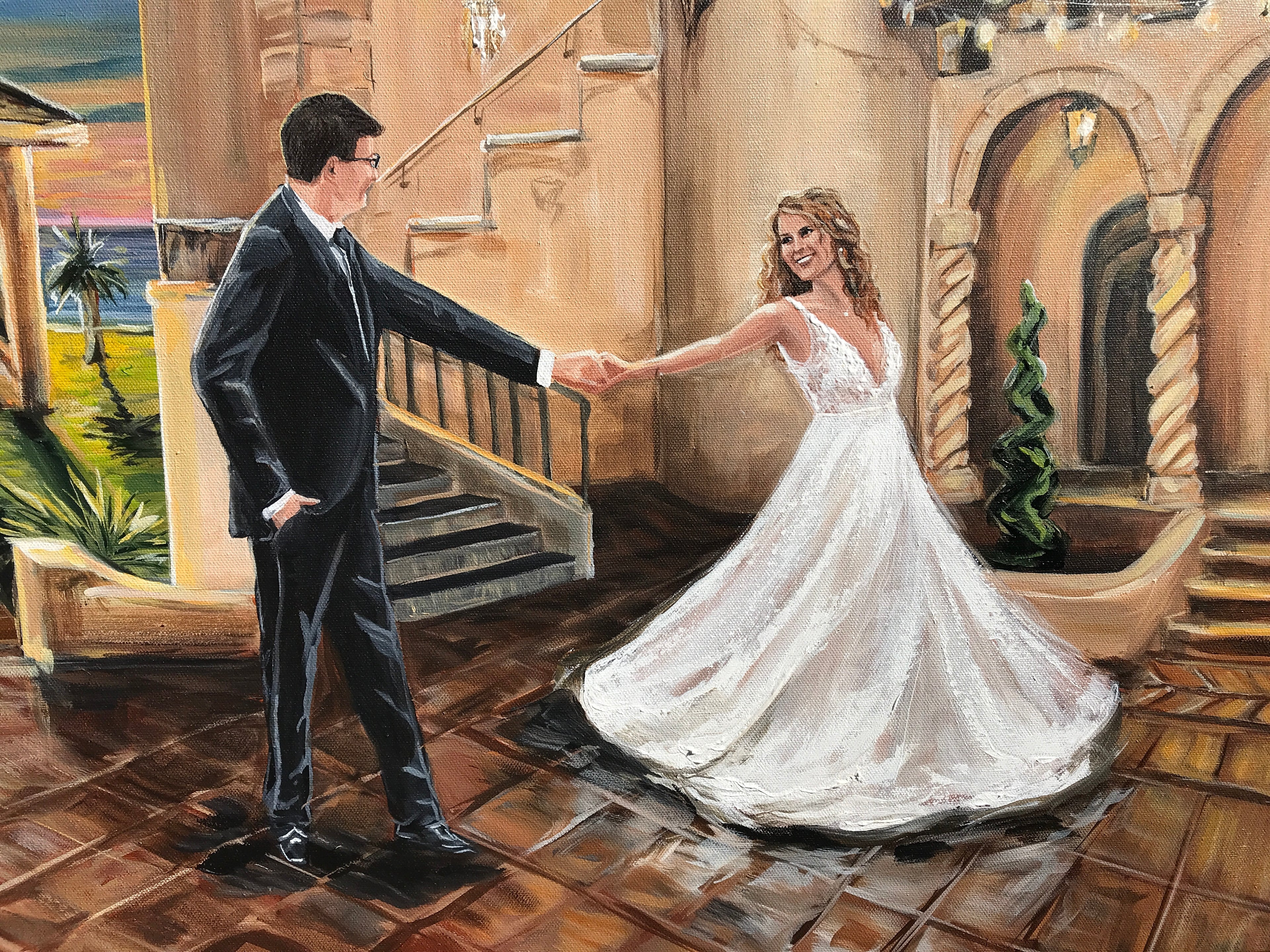 Sarasota Florida Live Wedding Painter 2022