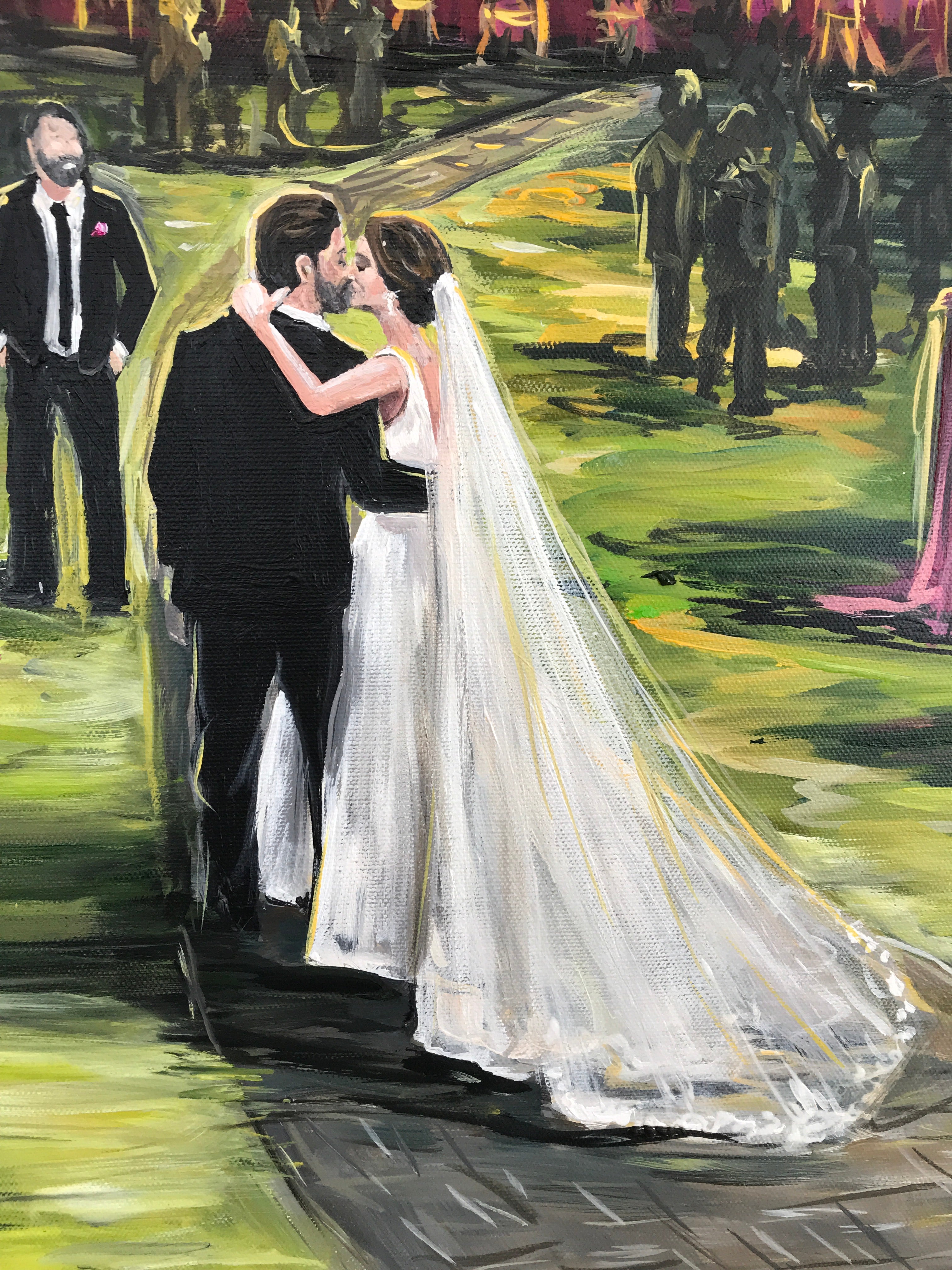 Live Wedding Painter - Quarry Venue