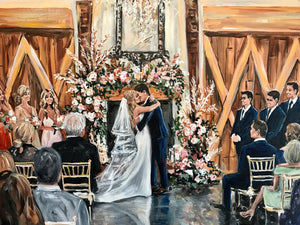 Hand Painted Wedding Cermony