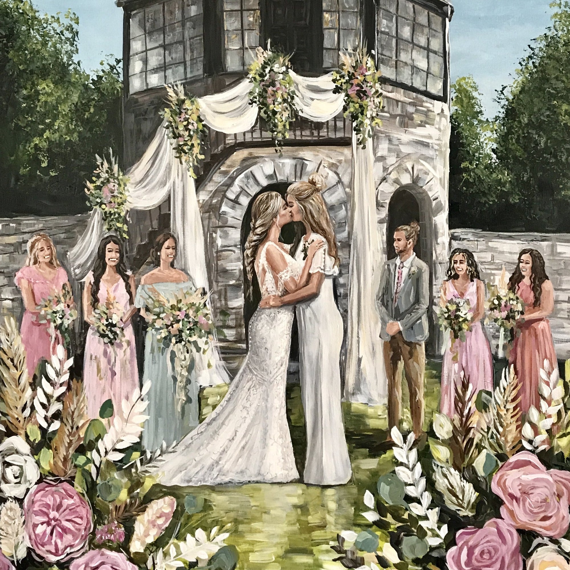 Live Wedding Painter - Kincaid House
