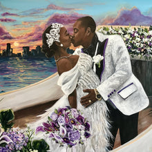 Miami, Florida Mega Yacht Live Wedding Painting