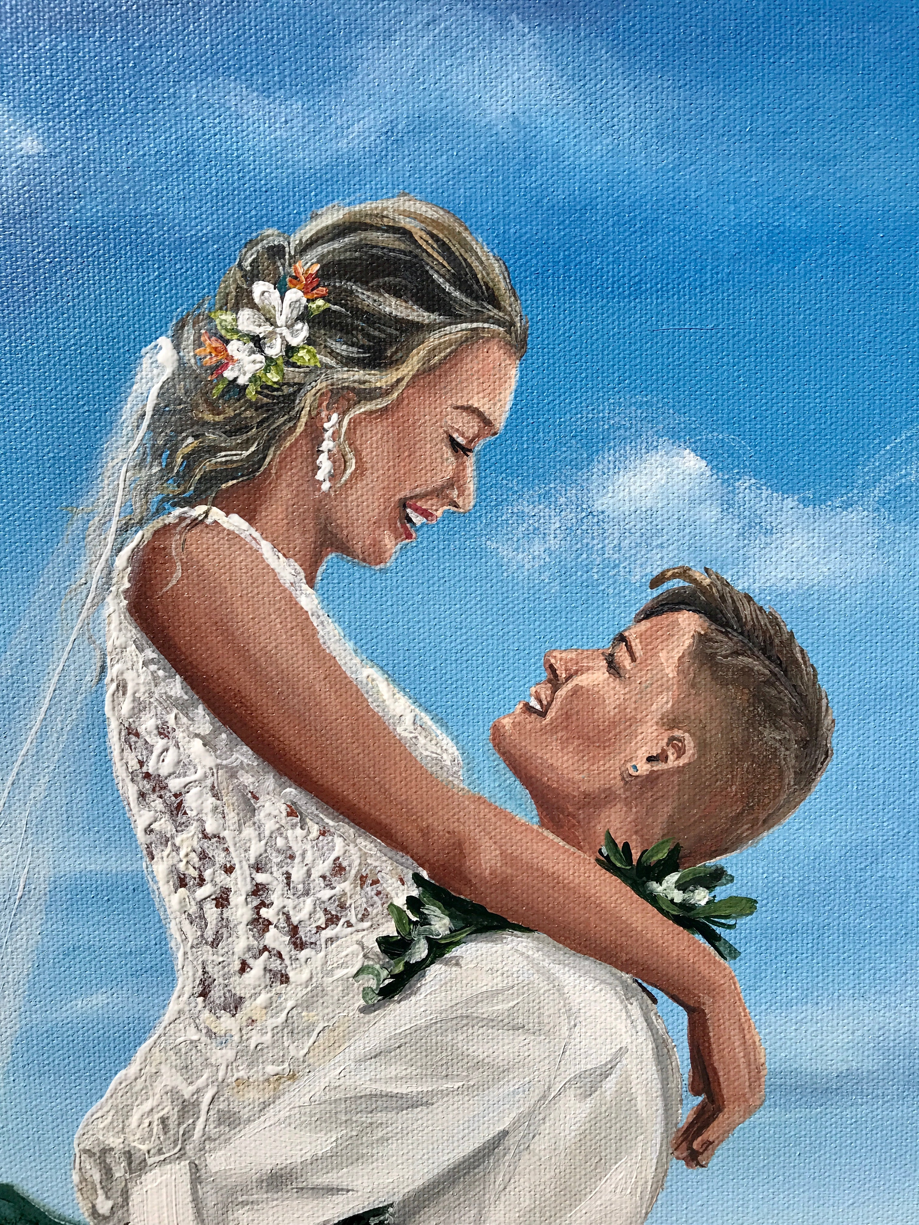 Honolulu Beach Hawaii Wedding Painter 2022