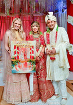Zamana Lifestyles Photography capturing Heather Wolfe Art Live Wedding Painter