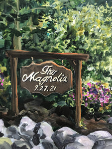 The Magnolia Venue LIVE Wedding Painter