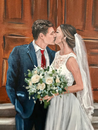 Painting From Wedding Photo - Wagner