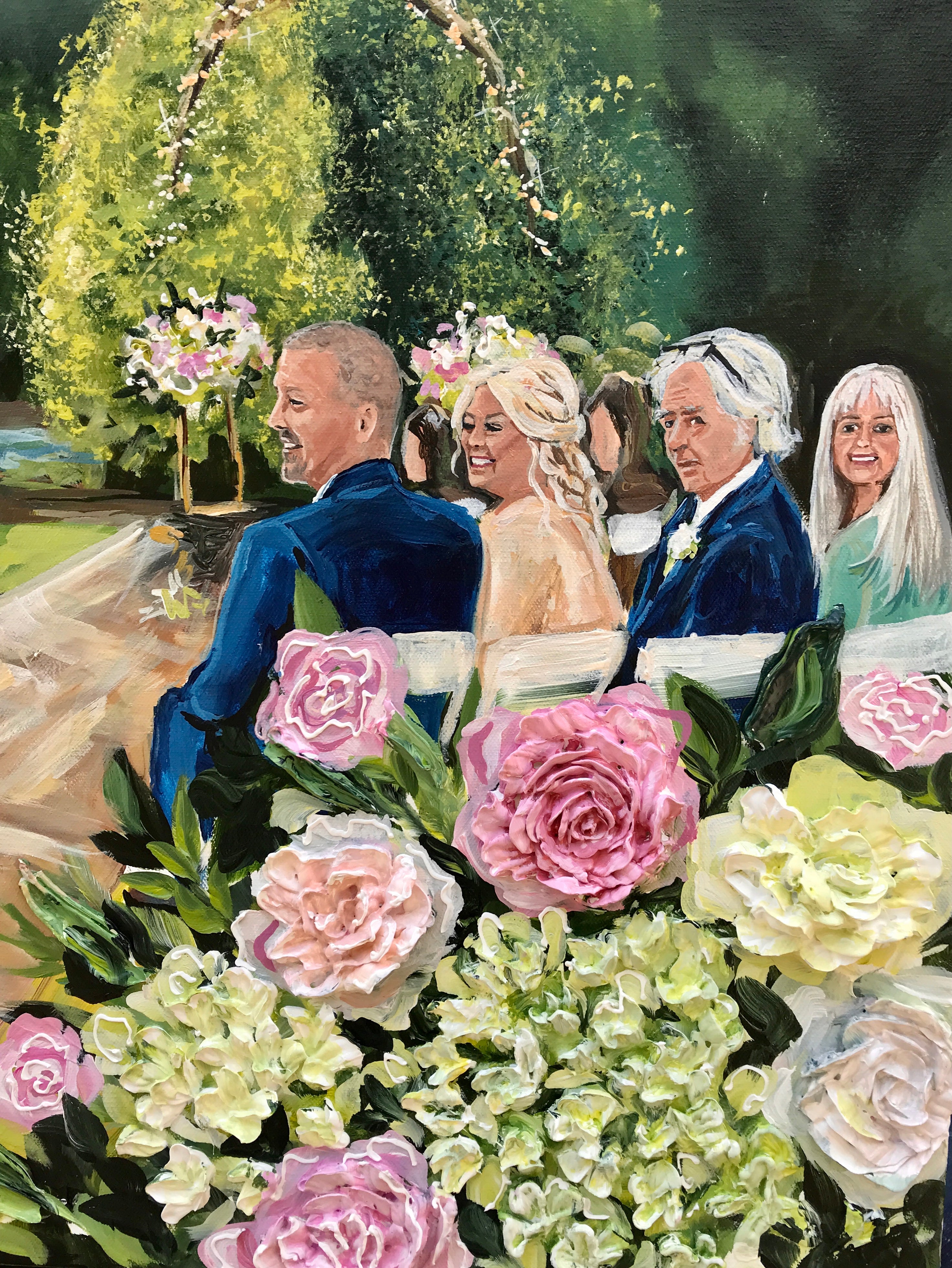 Live Wedding Painting Inside A Cave 2022