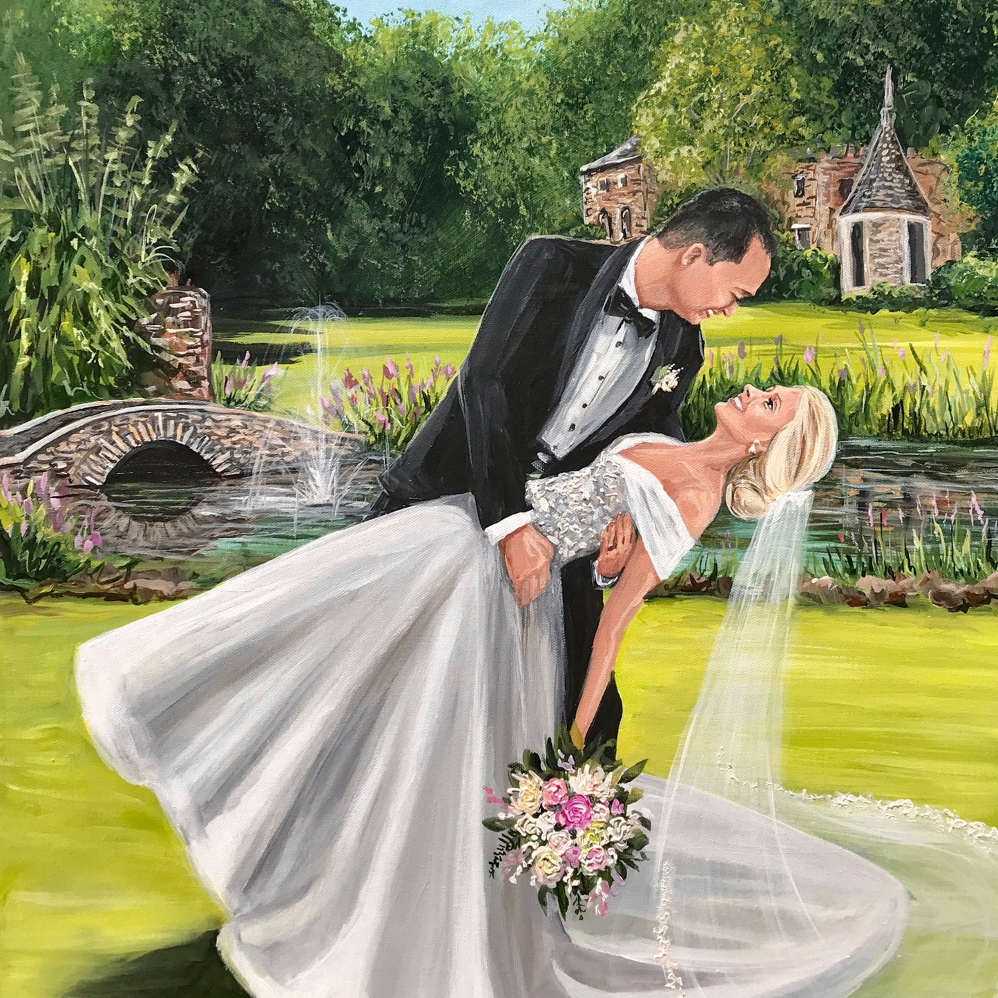 Winston-Salem NC Live Wedding Painter 2022