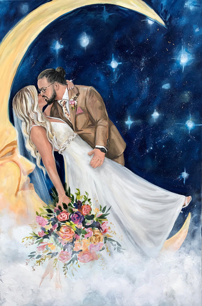 Downtown Knoxville Live Wedding Painter 2022