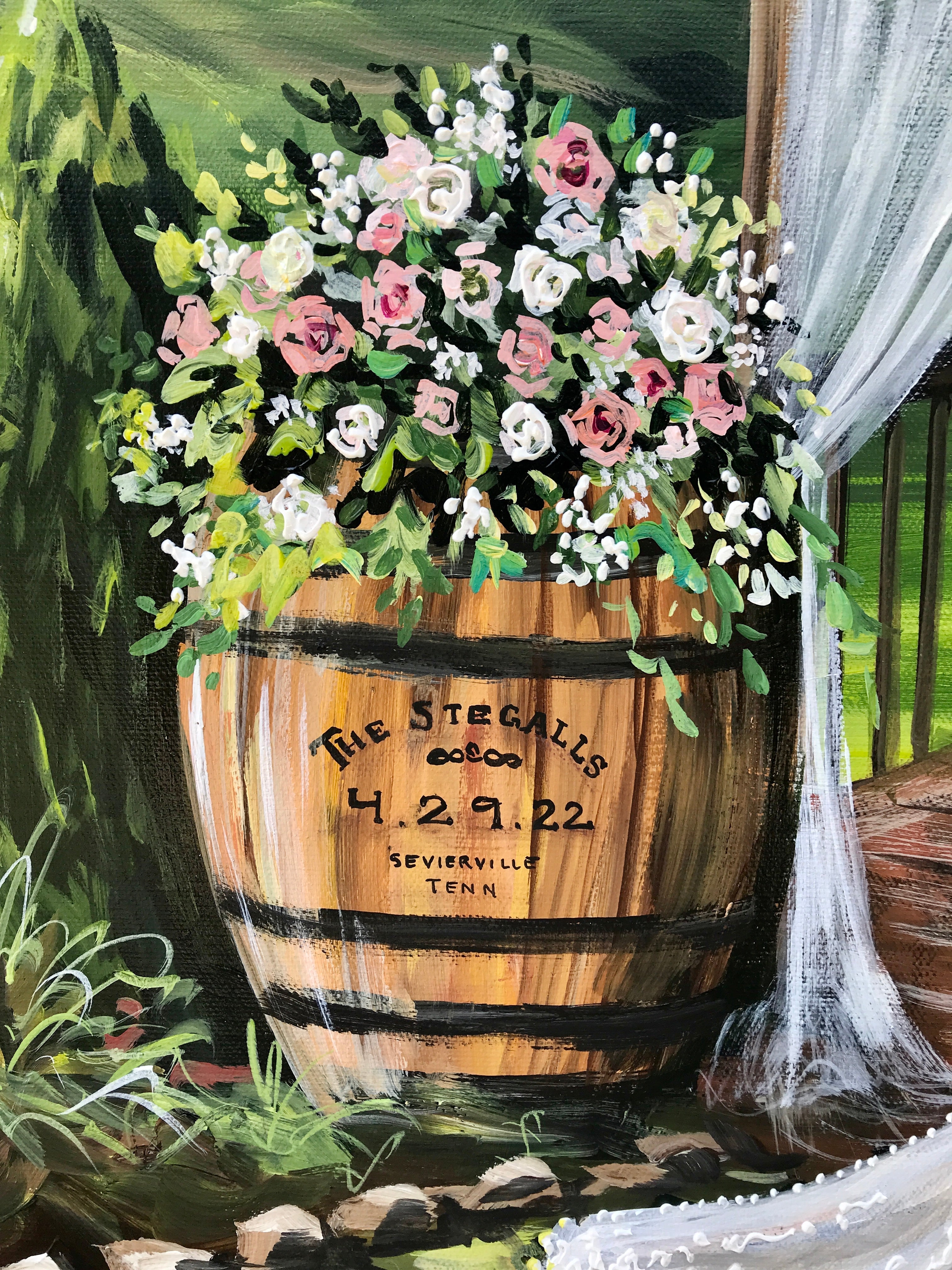 Smokey Mountain Live Wedding Painter 2022