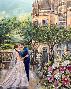 Biltmore Asheville Live Wedding Painting in 2022
