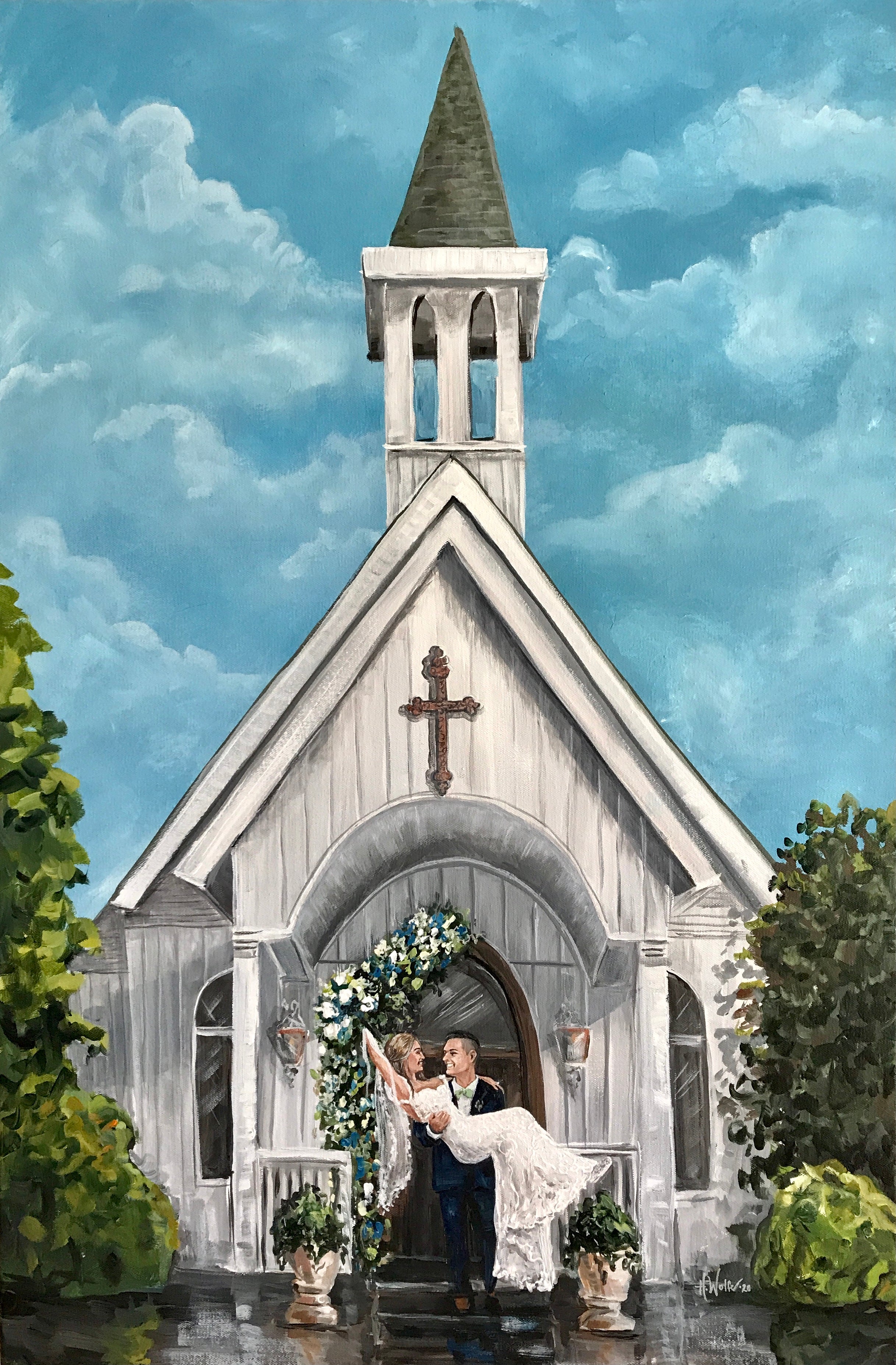 East Tennessee Wedding Painter