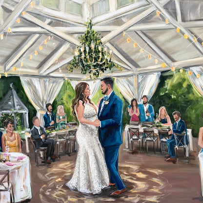 Franklin TN Live Wedding Painter 2022