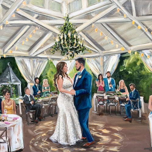 Franklin TN Live Wedding Painter 2022