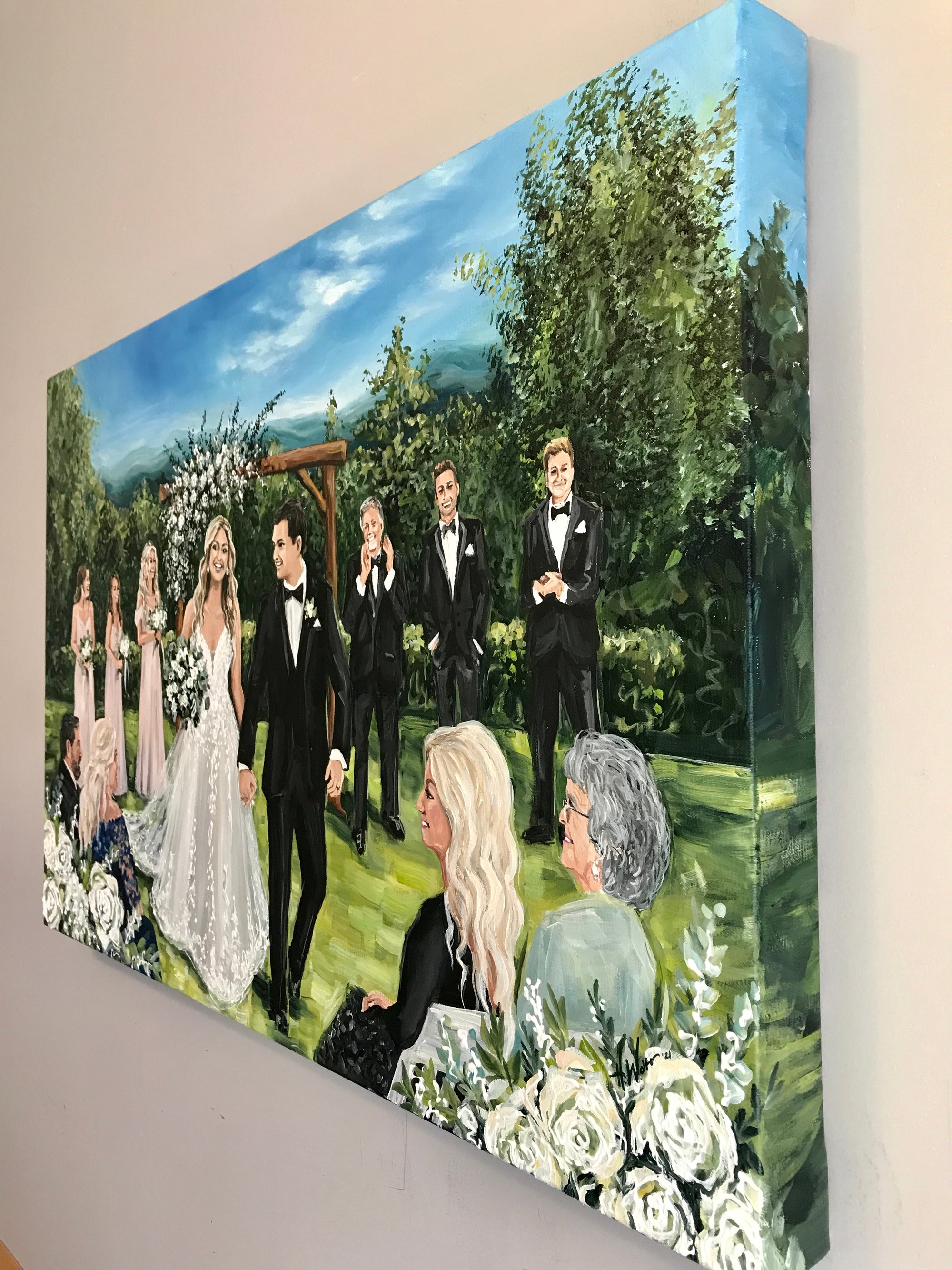 LIVE Custom Wedding Painting