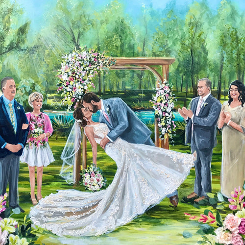 Marblegate Waterfront Venue Live Wedding Painter 2022