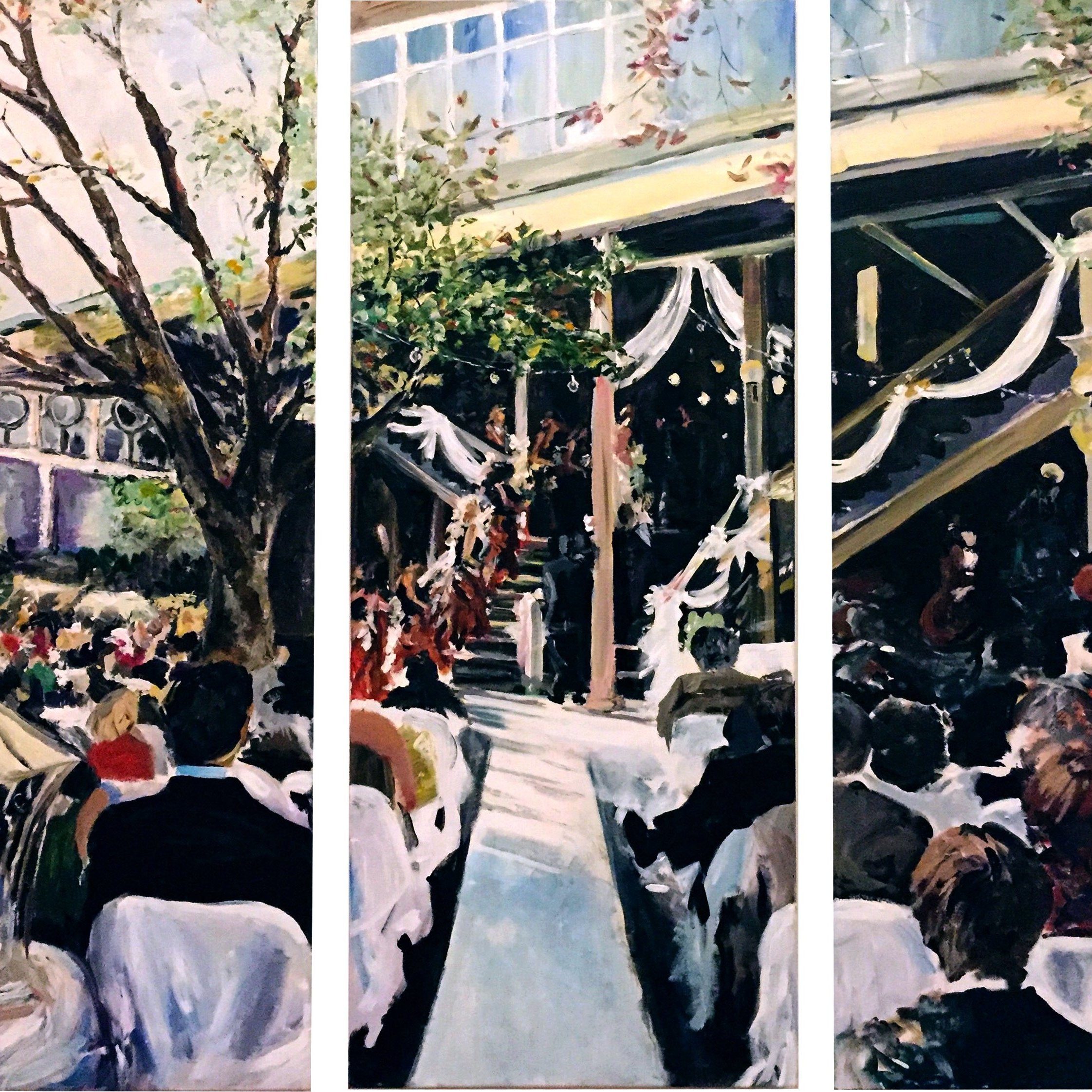 Triptych Wedding Set