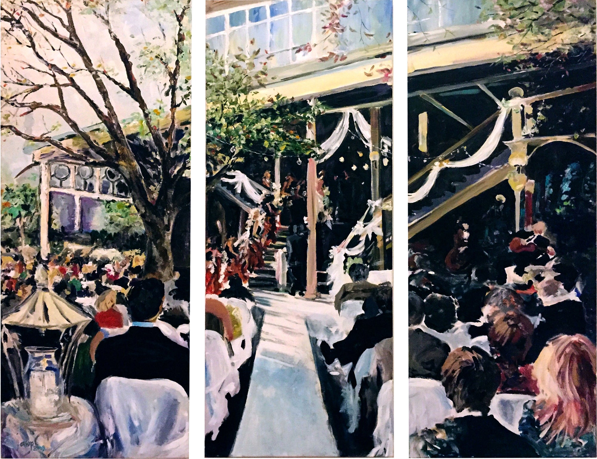 Triptych Wedding Set